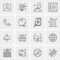 16 Universal Business Icons Vector Creative Icon Illustration to use in web and Mobile Related project