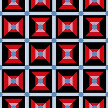 fondo abstracto geométrico transparente rojo. patrón con cuadrados. vector