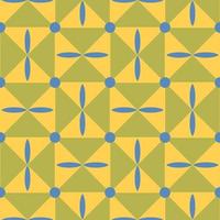Green seamless geometric abstract background. Pattern with triangles. vector