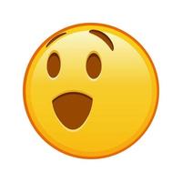 Winking face Large size of yellow emoji smile vector