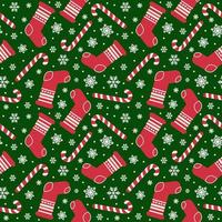 seamless pattern with christmas candy cane caramel and snowflakes, endless background, repeating texture vector