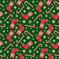 seamless pattern with christmas candy cane caramel and snowflakes, endless background, repeating texture vector