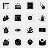 16 Universal Business Icons Vector Creative Icon Illustration to use in web and Mobile Related project