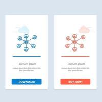 Wlan Internet Social Group  Blue and Red Download and Buy Now web Widget Card Template vector