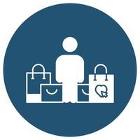 Shopaholic which can easily edit or modify vector