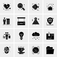 16 Universal Business Icons Vector Creative Icon Illustration to use in web and Mobile Related project