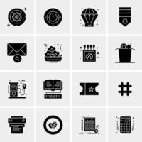 16 Universal Business Icons Vector Creative Icon Illustration to use in web and Mobile Related project
