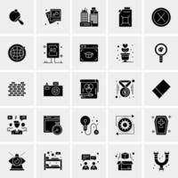 25 iconos de negocios universales vector ilustración de icono creativo para usar en proyectos relacionados con la web y dispositivos móviles