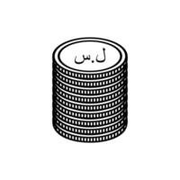 Syria Currency Icon Symbol. Syrian Pound, SYP Sign. Vector Illustration