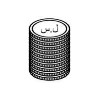 Syria Currency Icon Symbol. Syrian Pound, SYP Sign. Vector Illustration