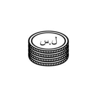 Syria Currency Icon Symbol. Syrian Pound, SYP Sign. Vector Illustration