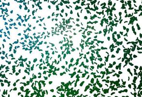 Light Blue, Green vector background with abstract forms.