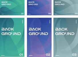 Gradient abstract background, several choices of trendy gradient backgrounds vector