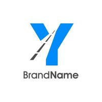 Initial Y Road Logo vector