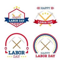 Happy Labor Day banner isolated on white background vector