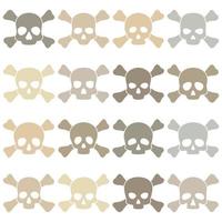 Set of Skull and Crossbones isolated on white background vector