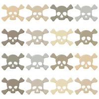 Set of Skull and Crossbones isolated on white background vector