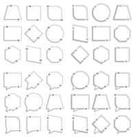 Set of speech bubbles vector