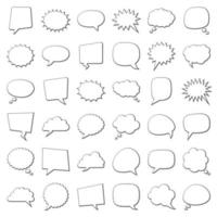 Set of speech bubbles vector