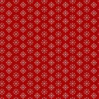 Snowflakes seamless pattern on red background. Hand drawn winter repeat backdrop. Doodle Christmas, New Year snowflakes vector design for fabric, textile, paper, wrapping