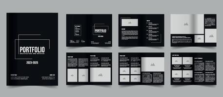 Architecture Interior portfolio template design vector