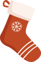 Christmas socks for Christmas. PNG illustration.