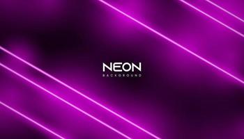 abstract purple neon light lines with smoke background vector