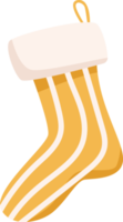 Christmas socks for Christmas. PNG illustration.