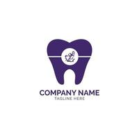 diseño de logotipo de ancla dental vector