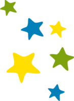 Stars. Brazilian flag colors png