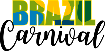 Brazilië carnaval embleem. illustratie png