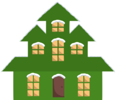 Weihnachten Schnee Winterhaus png