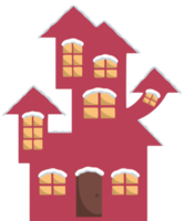 Haus mit Schnee png