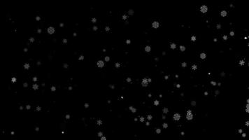 partículas de neve abstratas video