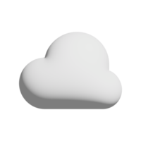 icono de nube diseño 3d para presentación de aplicaciones y sitios web png