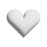 conception 3d d'icône de coeur pour la présentation d'application et de site Web png