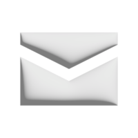 ícone de fechamento de e-mail design 3d para apresentação de aplicativo e site png