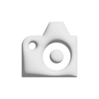 camera icon 3d design for application and website presentation png