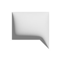 commenter la conception 3d de l'icône carrée pour la présentation de l'application et du site Web png