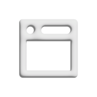 browser icon 3d design for application and website presentationbrowser png