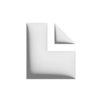 file icon 3d design for application and website presentation png