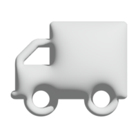 car icon 3d design for application and website presentation png