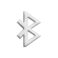 bluetooth icon 3d design for application and website presentation png