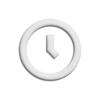 clock icon 3d design for application and website presentation png