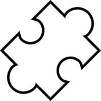 symbole d'icône de puzzle png