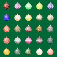 christmas toys set vector