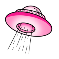 el ovni rosa png