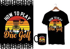 Discs Funny Retro Vintage Disc Golf T-shirt Design, Disc Golf Designs, Disc Golf T-shirt vector, Typography T-shirt Design, vector