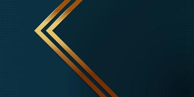 Elegant background with gradient Blue and Gold vector