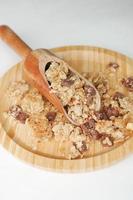 detail shot of granola Musli in a bowl, photo